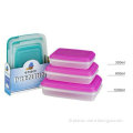 6pcs Rectangle Food Container, Plastic storage box